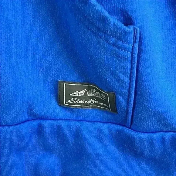 Eddie Bauer Men’s Hoodie Sweatshirt Size XL Blue Front Full Zip Closure - Picture 5 of 9
